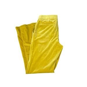 Universal Standard Farrah Velvet Flare Pants Golden Palm Size 00 New with tags